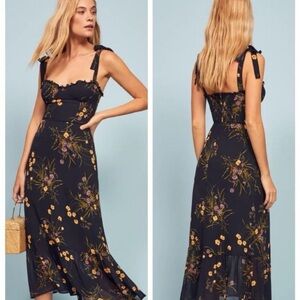 Reformation Nikita Dress - Mademoiselle Navy Color